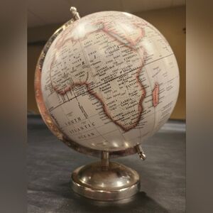 Elegant Silver and Cream Globe